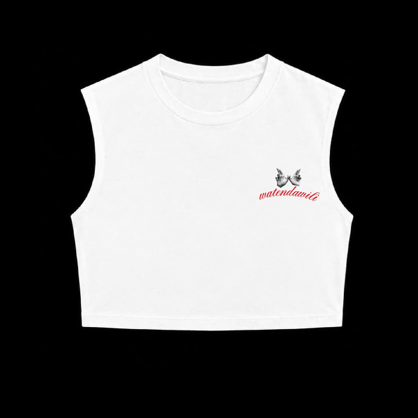 Watendawili Sleeveless Crop Tee + Red Art