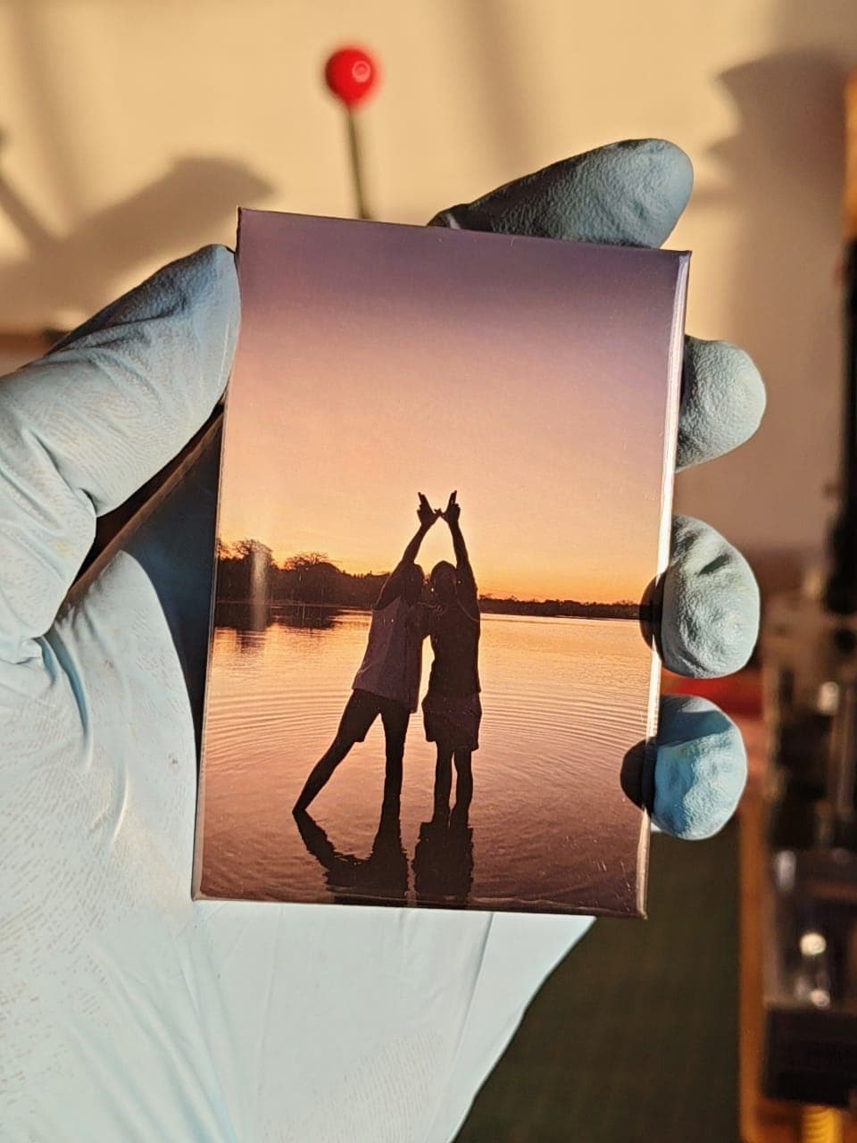 Wozza Beach Fridge Magnet